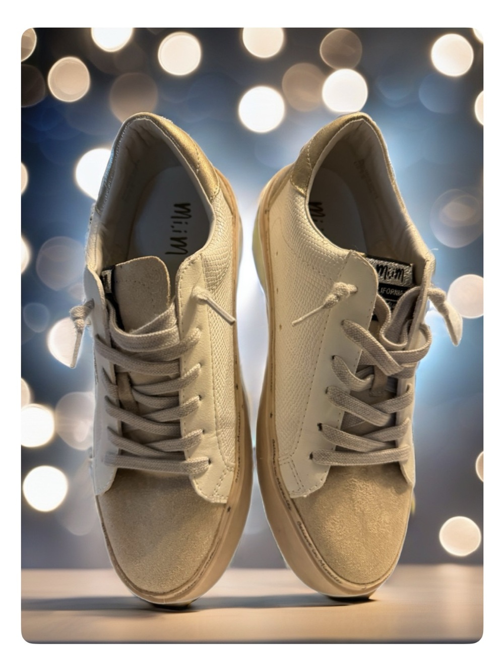 Women’s Casual Low-Top Sneakers in Cream